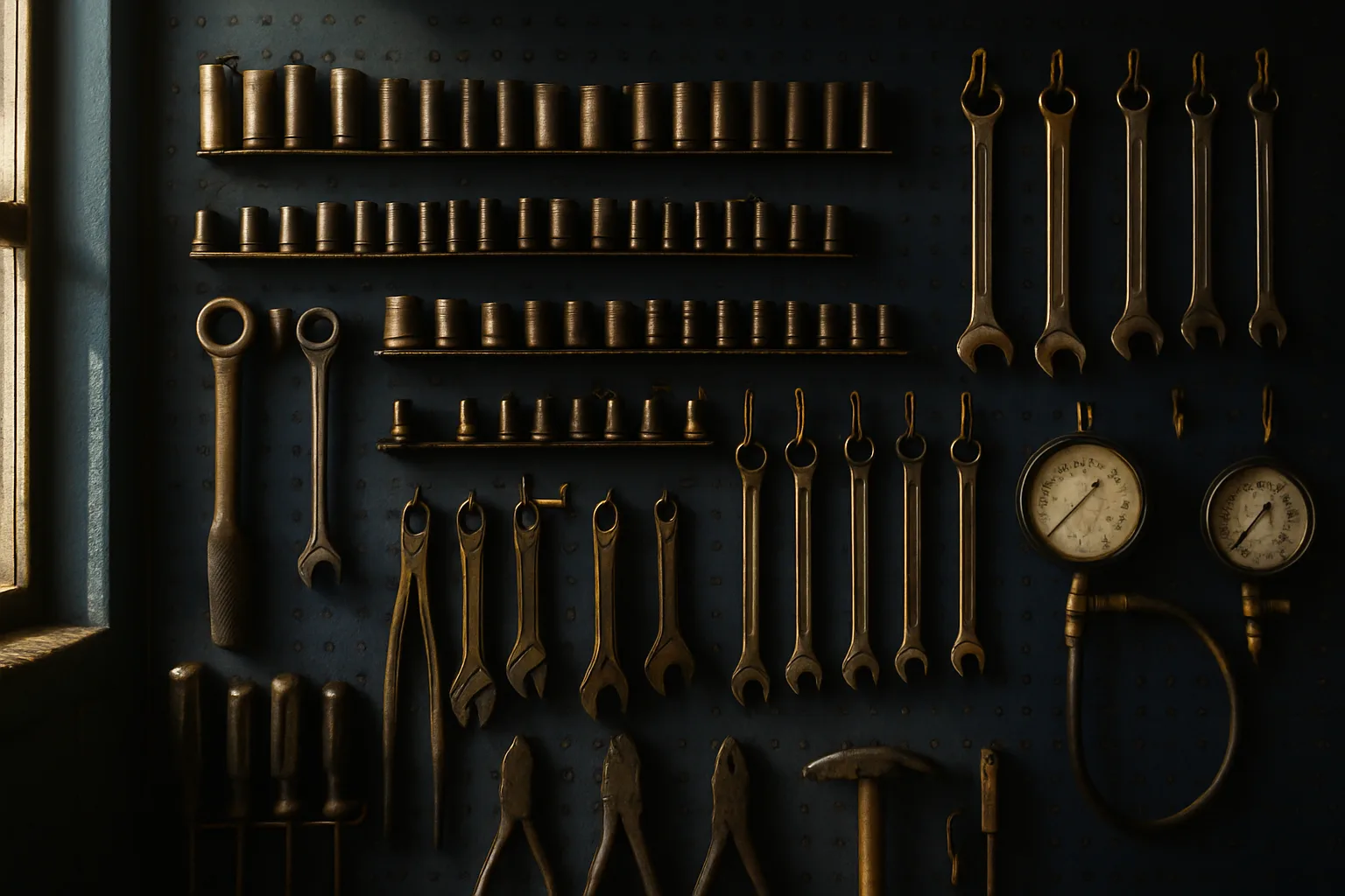 Professional tool organization in the J & R Pro Automotive shop